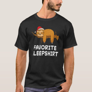 Sloth Sloths Nap Sleeping Sleep Pajama Pajamas Nig T-Shirt
