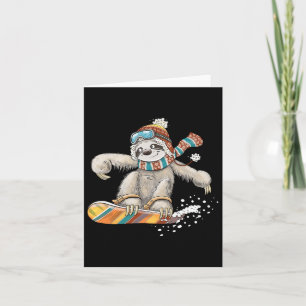 Sloth Slowboard  Card