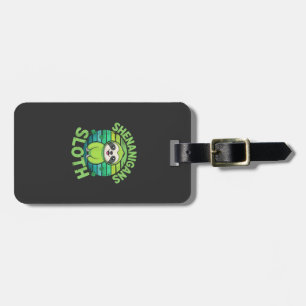 Sloth St Patricks Day Sloth Shenanigans Cute Anima Luggage Tag