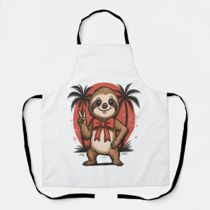 Sloth Summer Beach Rocking Apron