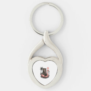 Sloth Summer Vibes Key Ring