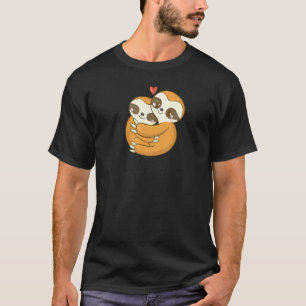 Sloth Summer Wedding Anniversary Engagement Valent T-Shirt