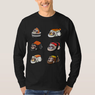 Sloth Sushi Rolls Sleepy Slow Motion Sloth Sushi A T-Shirt