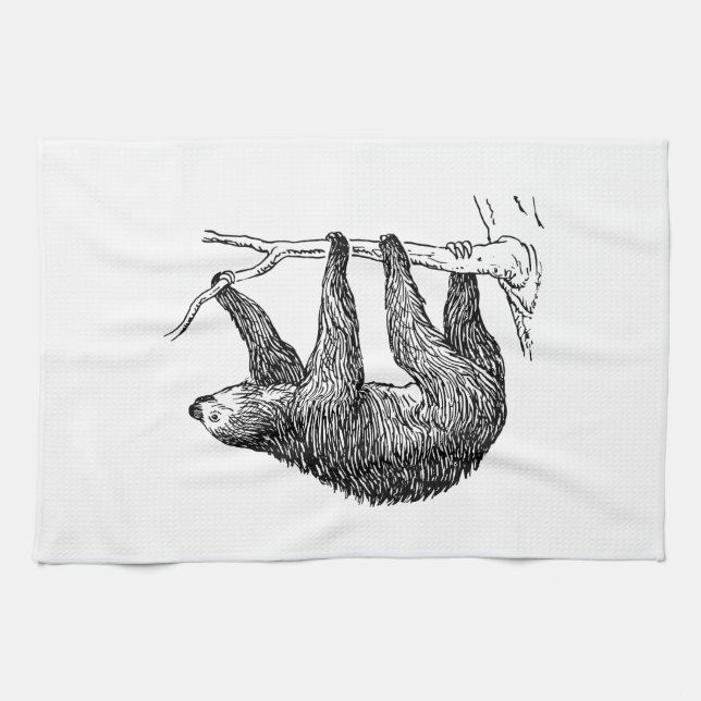 Sloth Tea Towel (Horizontal)