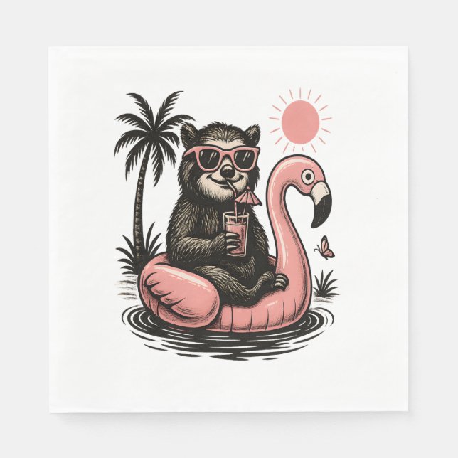 Sloth Team Sloth Hiking Camping Napkin (Front)