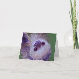 Sloth Thank You Card