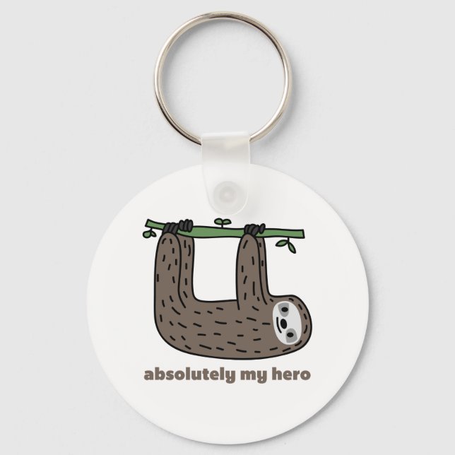 Sloth the Hero Key Ring (Front)
