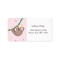 Sloth theme birthday with yellow & white polka dot