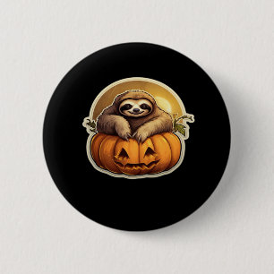 Sloth themed halloween Classic T-Shirt_1 6 Cm Round Badge