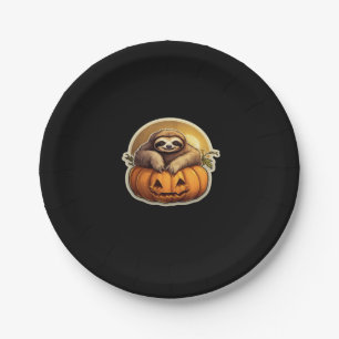 Sloth themed halloween Classic T-Shirt_1 Paper Plate