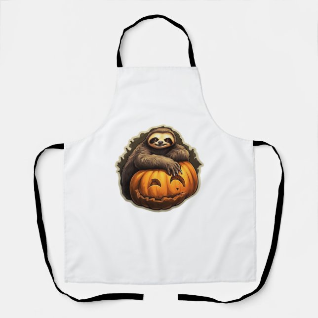 Sloth themed halloween Classic T-Shirt Apron (Front)