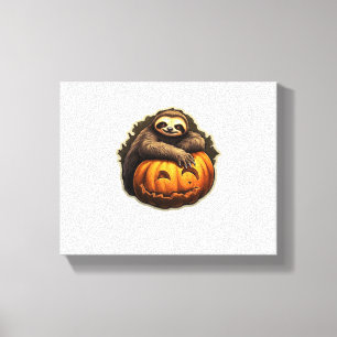 Sloth themed halloween Classic T-Shirt Canvas Print