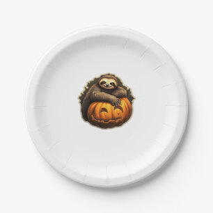 Sloth themed halloween Classic T-Shirt Paper Plate