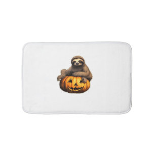 Sloth themed halloween Oversized T-Shirt Bath Mat