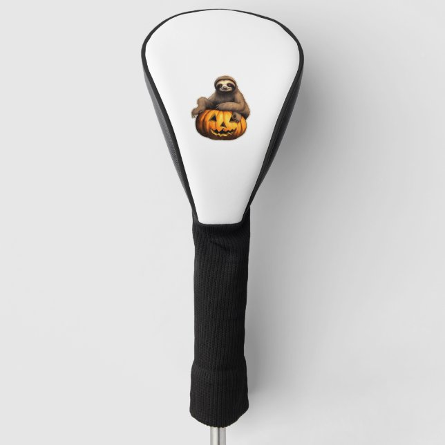 Sloth themed halloween Oversized T-Shirt Golf Head Cover (Front)