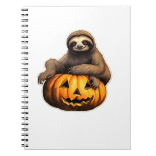 Sloth themed halloween Oversized T-Shirt Notebook