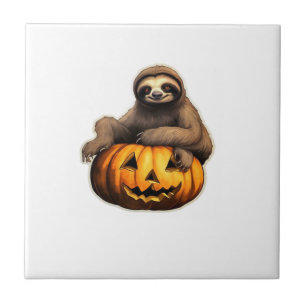 Sloth themed halloween Oversized T-Shirt Tile