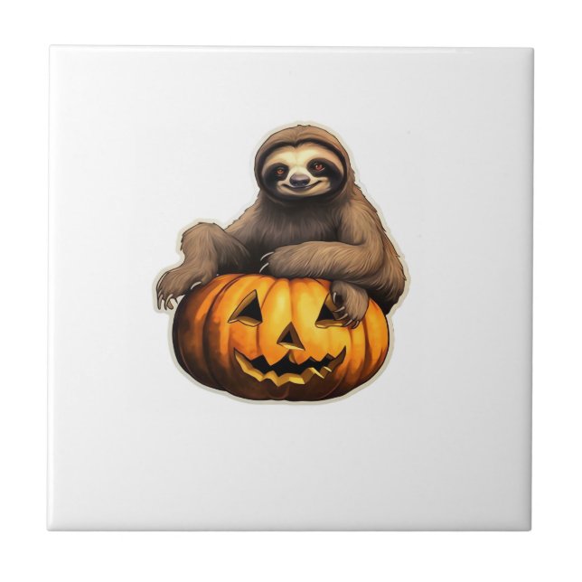 Sloth themed halloween Oversized T-Shirt Tile (Front)