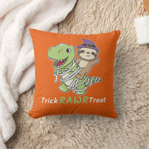 Sloth Trick Rawr Treat T-rex Mummy Costume Cushion