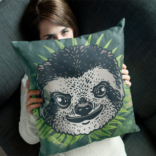 Sloth Tropical Amazon Cushion