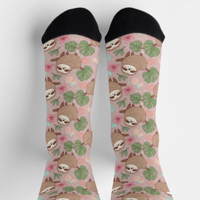 Sloth Tropical Dream Socks (Top)