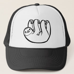 sloth trucker hat