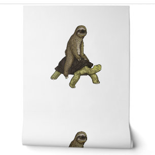 Sloth Turtle Shirt Sloth Riding Tortoise Speed is Wallpaper