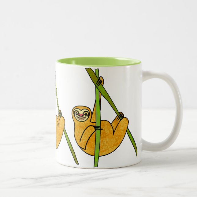 Sloth Two-Tone Coffee Mug (Right)