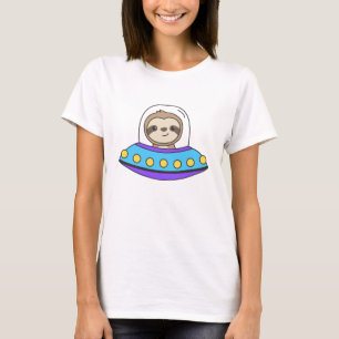 Sloth UFO Space Universe Alien Sloths T-Shirt