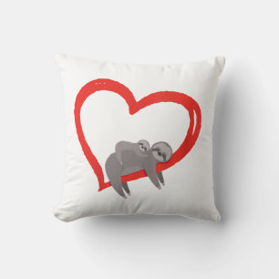 Sloth Valentine's Day, Women's Sloths Valentine's Cushion