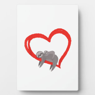 Sloth Valentine's Day, Women's Sloths Valentine's Plaque