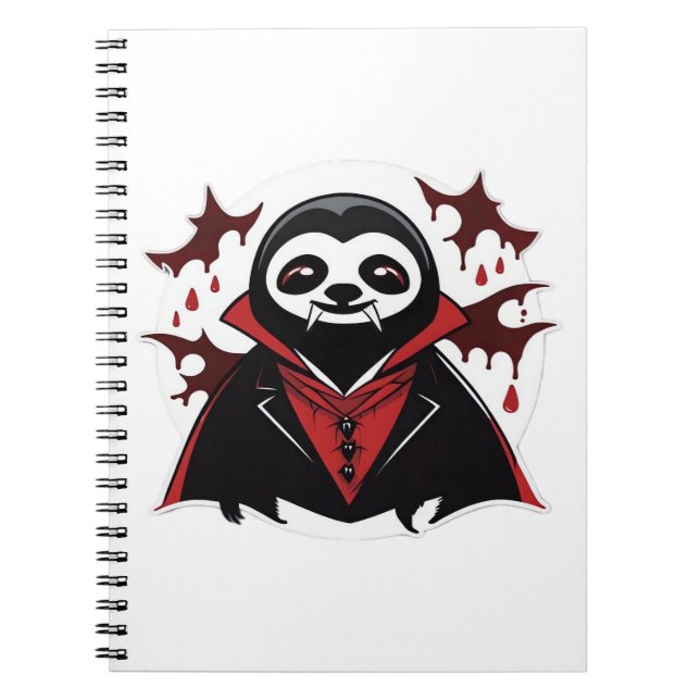 Sloth vampire Classic T-Shirt_1 Notebook (Front)