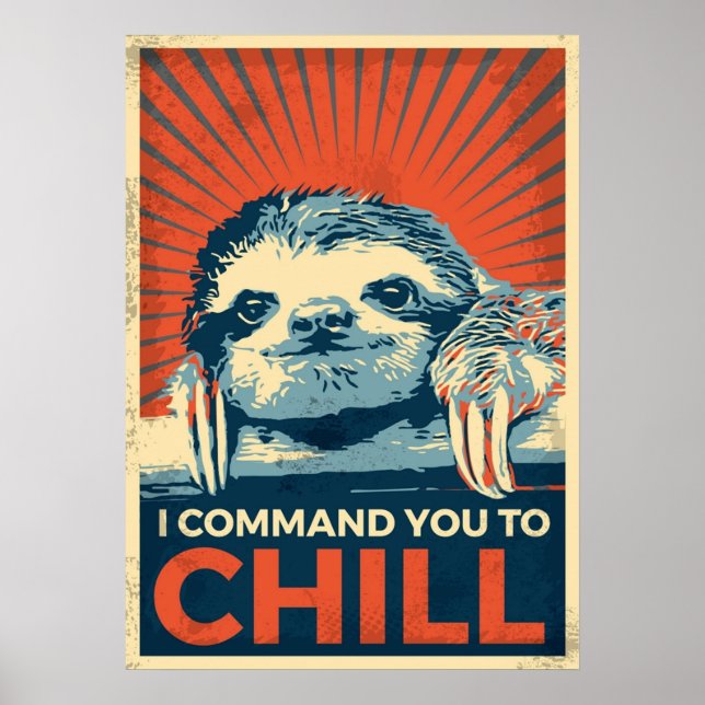 Sloth Vintage Poster (Front)