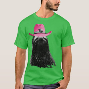 Sloth Wearing Pink Cowboy Hat Cowgirl T-Shirt