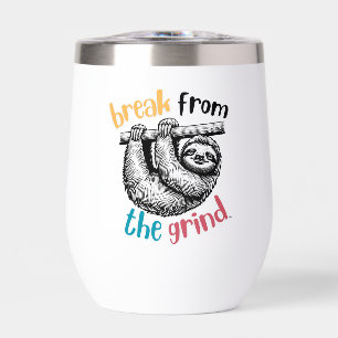 Sloth Wine Tumbler