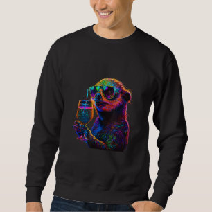 Sloth with Cocktail Sweatshirt