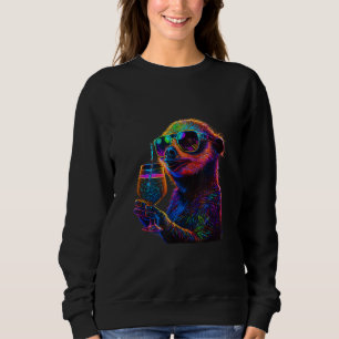 Sloth with Cocktail Sweatshirt