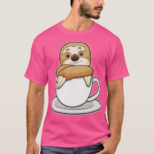 Sloth with Cup of Coffee 2 T-Shirt