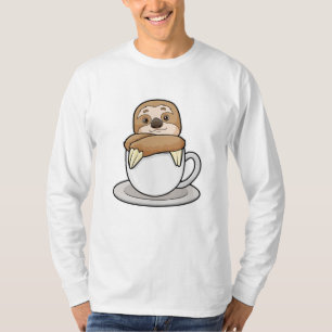 Sloth with Cup of Coffee T-Shirt
