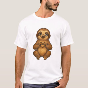 Sloth with Heart _ Sweet Sloth with Heart Symbol T T-Shirt