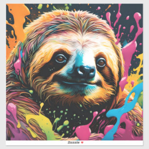 Sloth with splatters