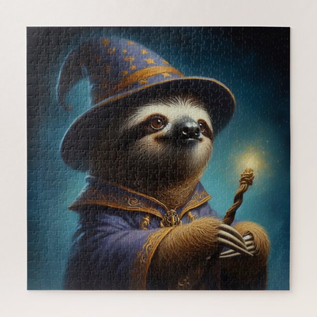 Sloth Wizard Jigsaw Puzzle (Vertical)