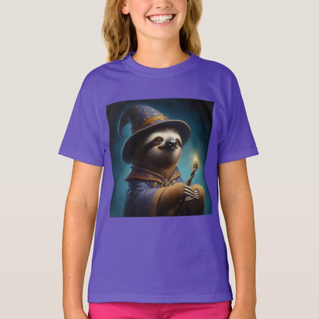 Sloth Wizard T-Shirt (Front)