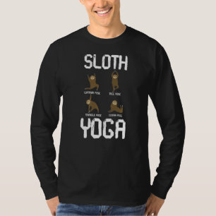 Sloth Yoga For Women Men Kids Cute Animal Kingdom T-Shirt