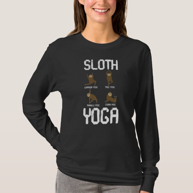 Sloth Yoga For Women Men Kids Cute Animal Kingdom T-Shirt (Front)