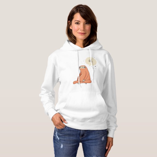 Sloth Yoga Funny Sloth Lover Hoodie (Front Full)
