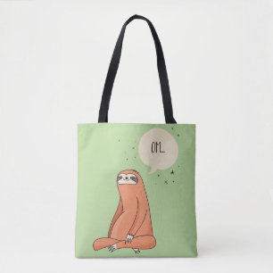 Sloth Yoga Funny Sloth Lover Tote Bag