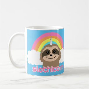 Slothicorn Sloth Unicorn Rainbow Mug