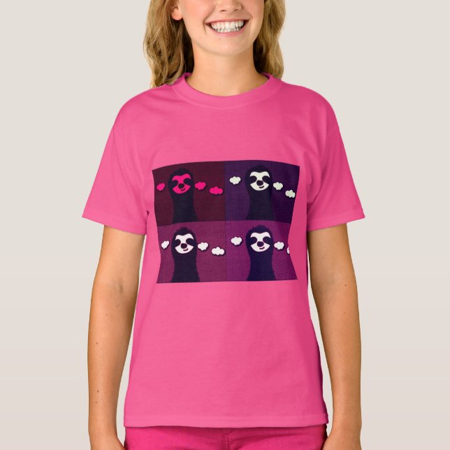 slothie cute lit T-Shirt (Front)