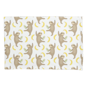 Sloths & Bananas Pattern Pillowcase